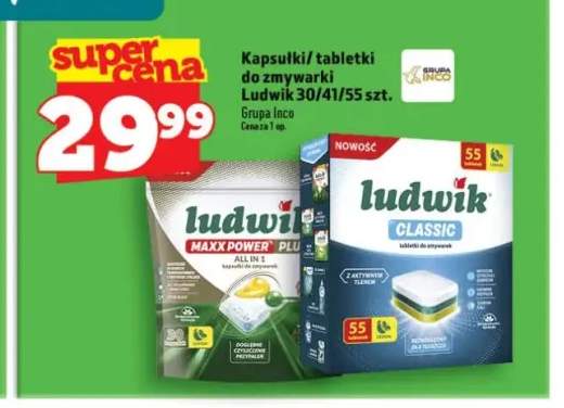 Kapsułki lub tabletki do zmywarki Ludwik