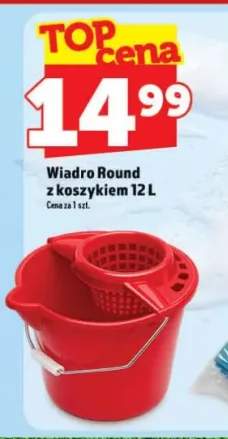 Wiadro Round z koszykiem 12l