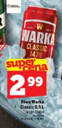 Piwo Warka Classic