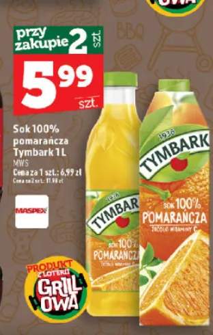Sok 100% pomarańcza Tymbark