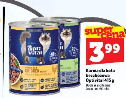Karma dla kota bezzbożowa Opti Vital z łososiem w sosie