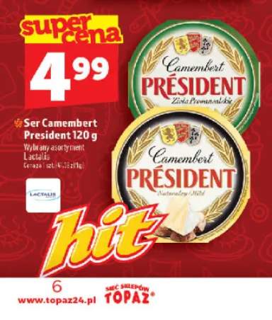 Ser Camembert Président Naturalny