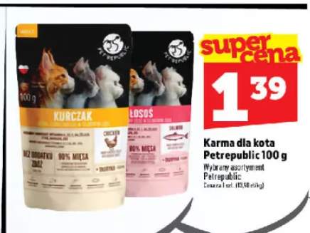 Karma dla kota Petrepublic z łososiem
