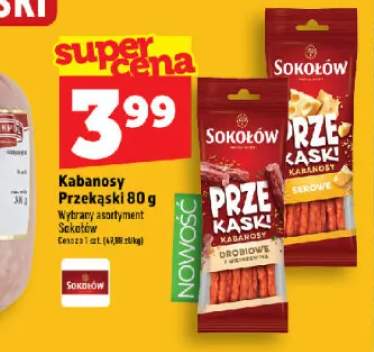 Kabanosy Przekąski serowe Sokołów