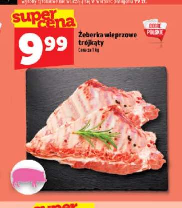 Żeberka wieprzowe trójkąty