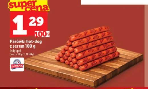 Parówki hot-dog z serem Indykpol