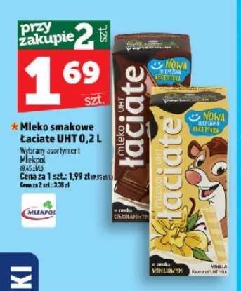 Mleko smakowe Łaciate UHT o smaku czekoladowym