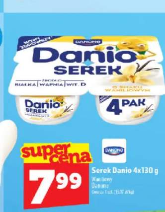 Serek Danio waniliowy 4-pak 130 g