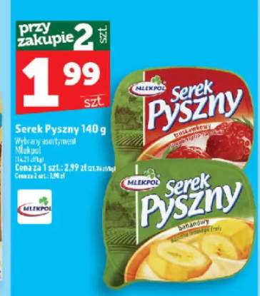 Serek Pyszny bananowy Mlekpol
