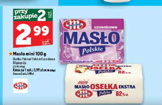 Masło mini Osełka Ekstra Polska Mlekovita