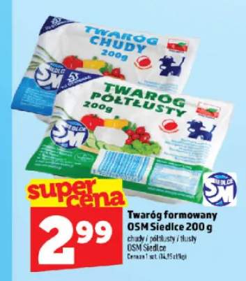 Twaróg formowany tłusty OSM Siedlce