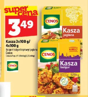 Kasza bulgur brązowy Cenos 3-pak 100 g