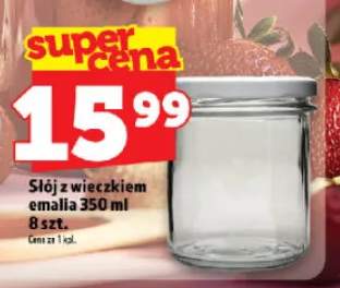 Słój z wieczkiem emalia 8-pak 350 ml