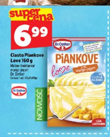 Ciasto Piankowe Love malina-śmietanka Dr. Oetker