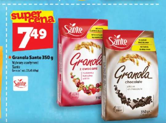 Granola z owocami Sante