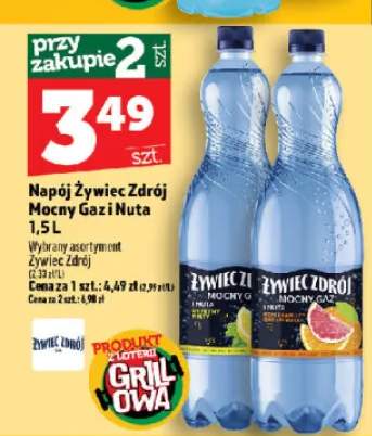 Napój Żywiec Zdrój Mocny Gaz i Nuta Cytryny Mięty