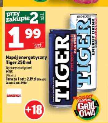 Napój energetyczny Tiger Zero Sugar