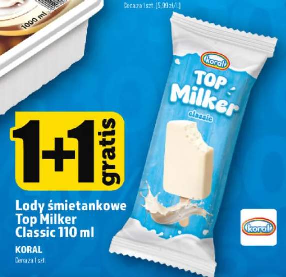 Lody śmietankowe Top Milker Classic Koral