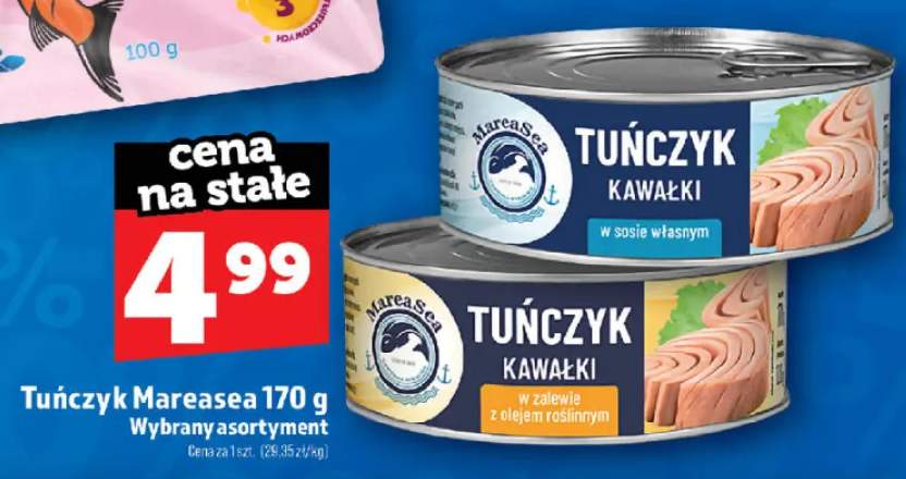 Tuńczyk kawałki w sosie własnym Mareasea