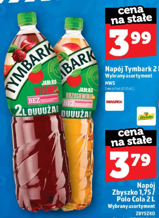 Napój Tymbark Jabłko Wiśnia