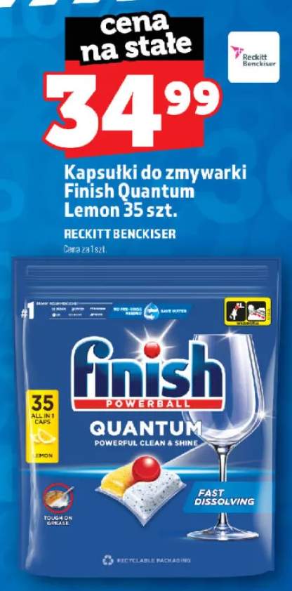 Kapsułki do zmywarki Finish Quantum Lemon
