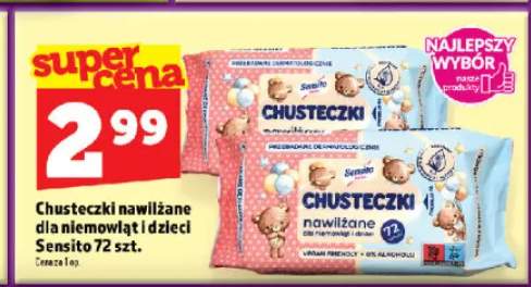 Chusteczki nawilżane dla niemowląt i dzieci Sensito