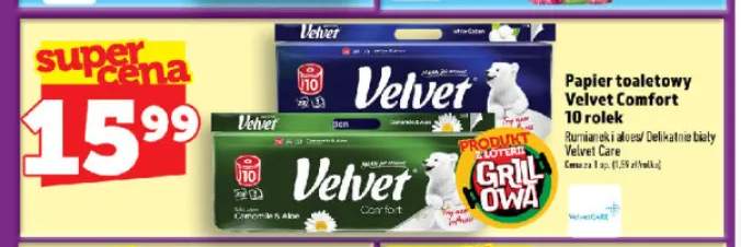 Papier toaletowy Velvet Comfort Rumianek i aloes 10-pak