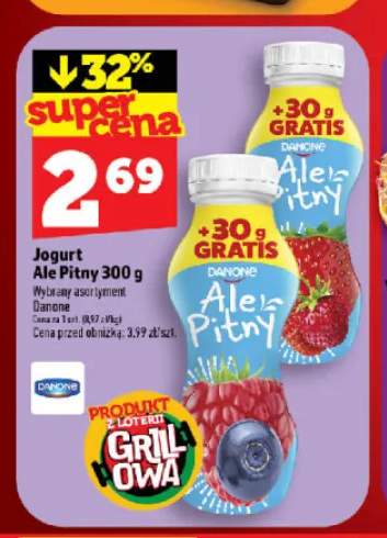 Jogurt Ale Pitny jagodowy Danone