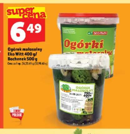 Ogórek małosolny Eko Witt +1 wariant
