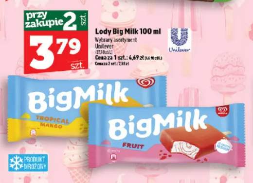 Lody Big Milk Tropical Mango +1 wariant
