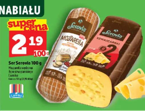 Ser Mozzarella wędzona Serovia +1 wariant