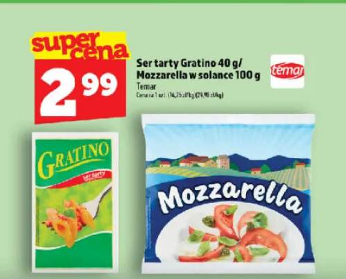 Ser Mozzarella w solance Temar +1 wariant