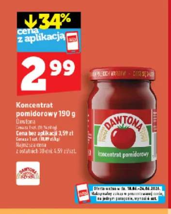 Koncentrat pomidorowy Dawtona