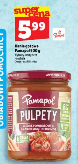 Danie gotowe Pamapol pulpety w sosie pomidorowym