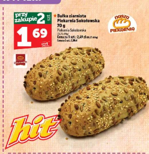 Bułka ziarnista Piekarnia Sokołowska