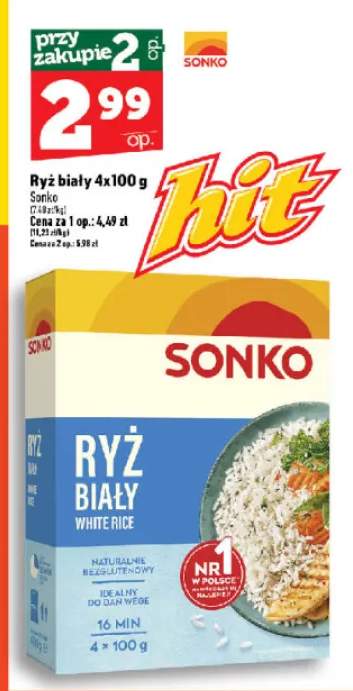 Ryż biały Sonko 4-pak 100 g