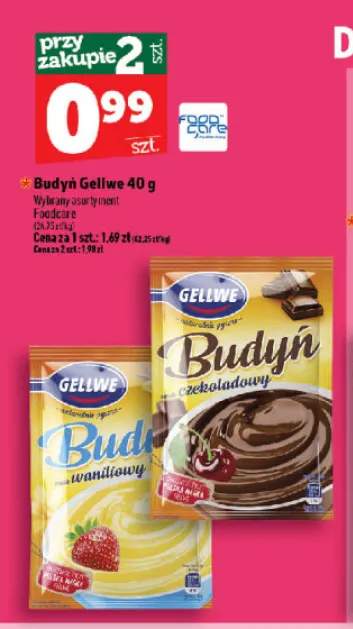 Budyń smak waniliowy Gellwe +1 wariant