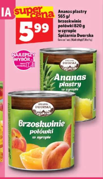 Ananas plastry w syropie Spiżarnia Dworska +1 wariant