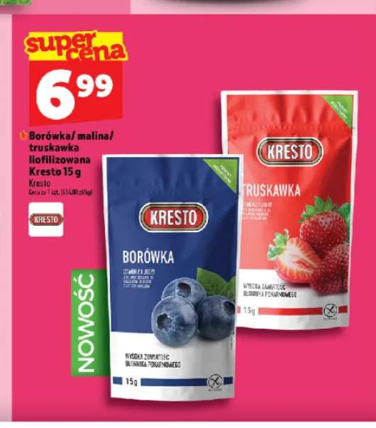 Borówka liofilizowana Kresto +2 warianty