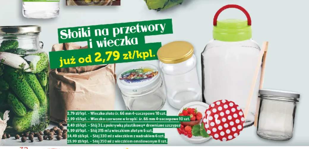 Wieczko złote śr. 66 mm 4-zaczepowe 10-pak +5 wariantów