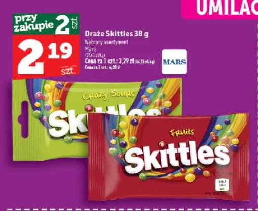 Draże Skittles Crazy Sours +1 wariant