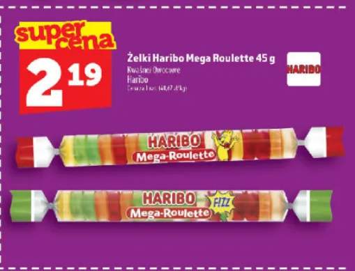 Żelki Haribo Mega-Roulette Owocowe +1 wariant