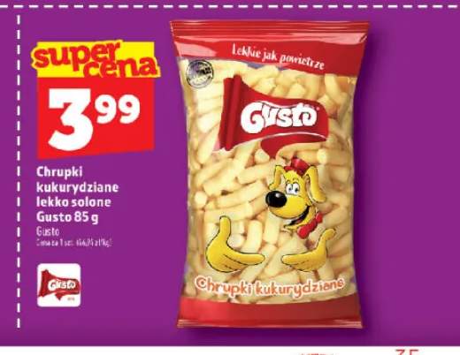 Chrupki kukurydziane lekko solone Gusto