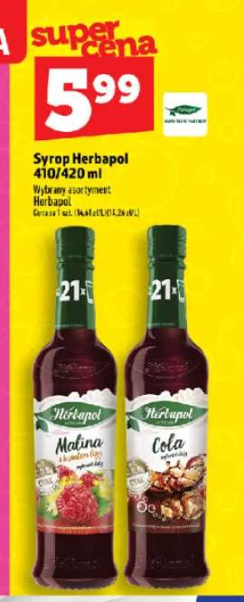 Syrop Herbapol Malina z kwiatem lipy +1 wariant