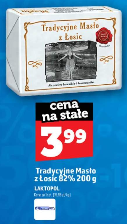 Masło tradycyjne z Łosic 82% Laktopol
