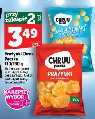 Prażynki Chruu o smaku serka fromage +1 wariant