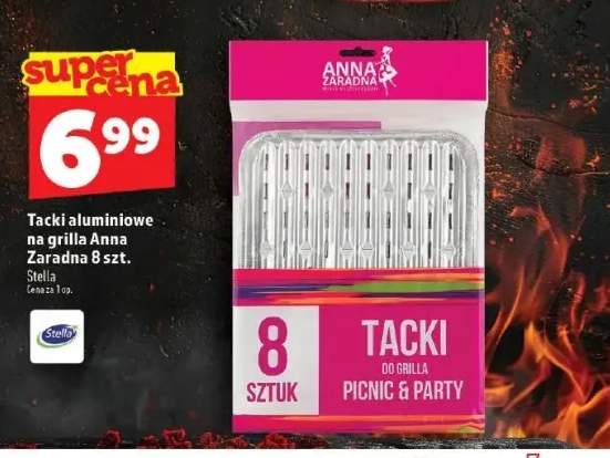 Tacki aluminiowe na grilla Anna Zaradna