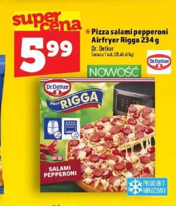 Pizza salami pepperoni Airfryer Rigga Dr. Oetker