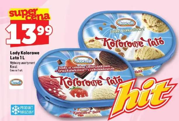 Lody bakaliowe Koral Kolorowe Lato +1 wariant