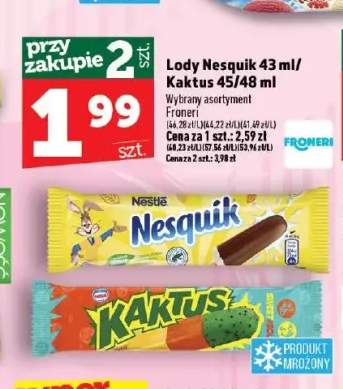 Lody na patyku Nesquik +1 wariant